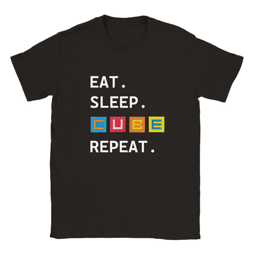 Eat, Sleep, Cube, Repeat Unisex T-shirt