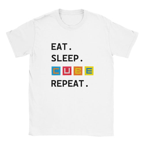 Eat, Sleep, Cube, Repeat Unisex T-shirt