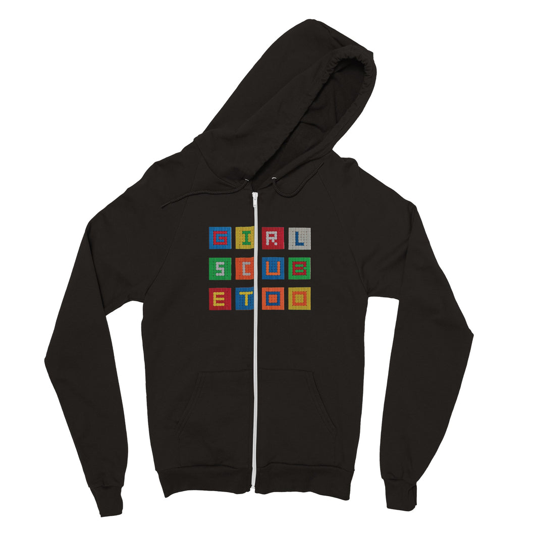 Girls cube too Unisex Zip Hoodie