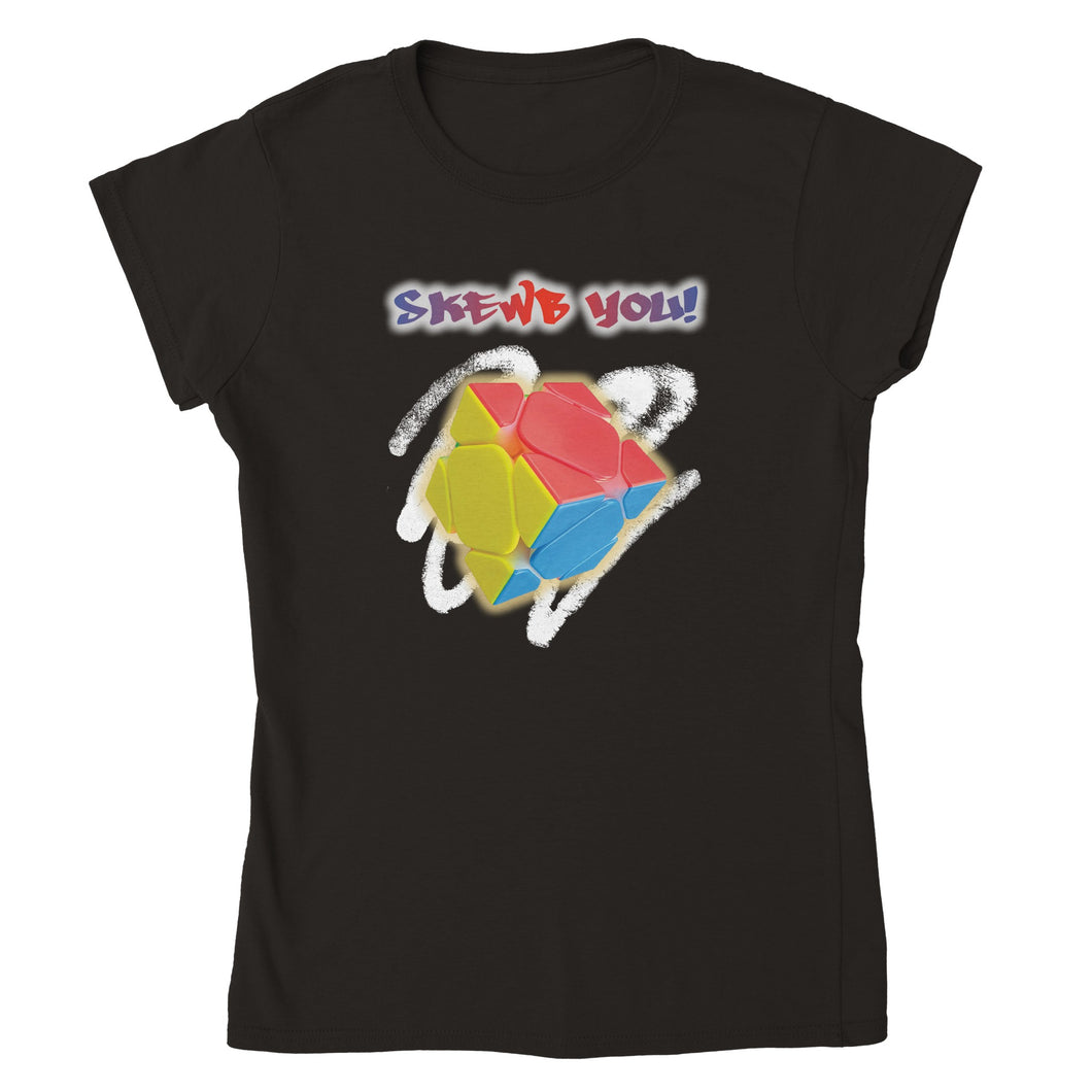Skewb you! Womens Crewneck T-shirt